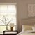 Thumbnail - The 2in. Faux Wood Blinds in the Wood Texture Pearl color with the Modern Valance.