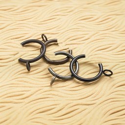 Wrought Iron C-Rings with Eyelets