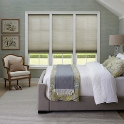 Alternate image for Motorized 9/16 Inch Light Filtering Cellular Shades