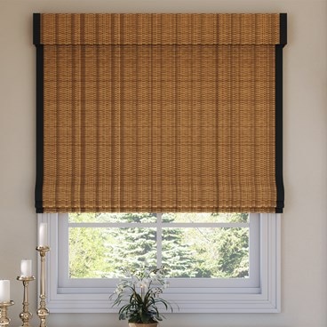 Classic Blackout Woven Wood Shades