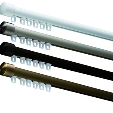 Alternate image for Custom Modern Metal Traversing Drapery Hardware