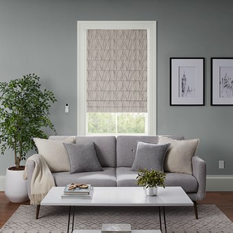 Alternate image for Motorized Roman Shades