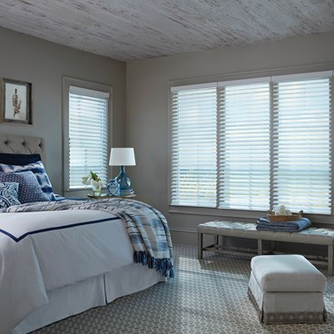 Alternate image for Motorized 2 1/2 Inch Faux Wood Blinds