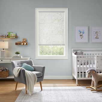 Alternate image for Cordless S-Curve 2 Inch Faux Wood Vinyl Blinds