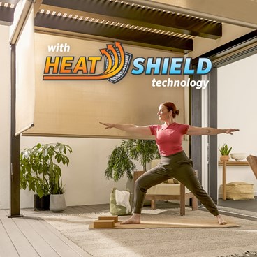 Alternate image for Signature+ with HeatShield Exterior Roller Shades