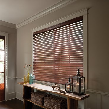 Alternate image for Motorized 2 1/2 Inch Real Wood Blinds