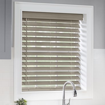 Classic Cordless 2 1/2 Inch Faux Wood Blinds
