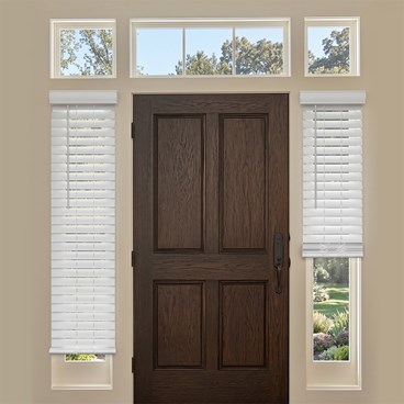 Faux Wood Sidelight Blinds