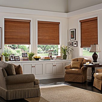 Alternate image for Motorized 2 Inch Real Wood Blinds