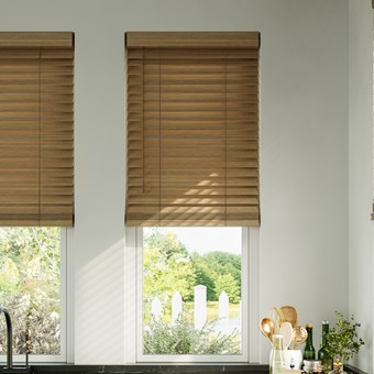 Premium Cordless 2 Inch Faux Wood Blinds