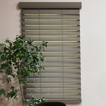 2 1/2 Inch Faux Wood Blinds