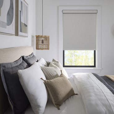 Alternate image for Motorized Room Darkening Roller Shades