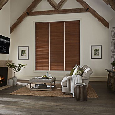 Alternate image for Motorized 2 Inch Faux Wood Blinds