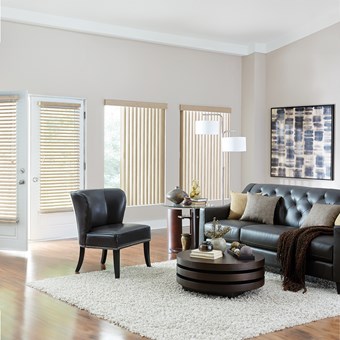 Alternate image for S-Shaped Vinyl Vertical Blinds