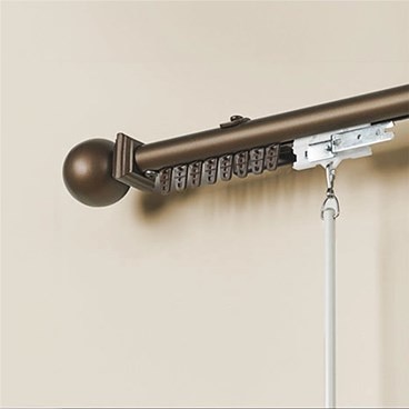 1 Inch Custom Wrought Iron Traversing Drapery Hardware