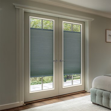 French Door Blackout Cellular Shades