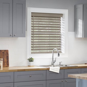 Alternate image for Classic Cordless 2 1/2 Inch Faux Wood Blinds