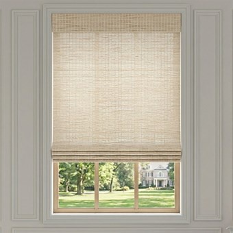 Motorized Natural Woven Shades
