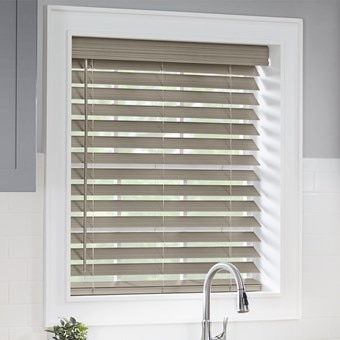 Classic Cordless 2 1/2 Inch Faux Wood Blinds