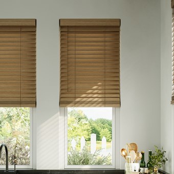 Premium Cordless 2 Inch Faux Wood Blinds