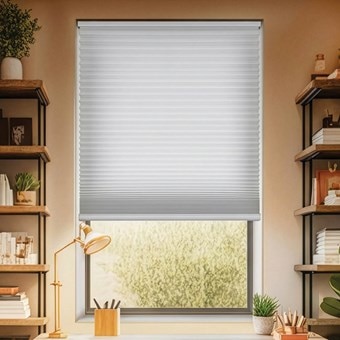 Veneta TruQuiet™ Motorized Cellular Shade with RevitaEZ™ Removable Bottom Rail Battery