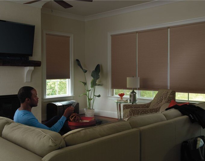 Levolor 9 16 Evening Star Blackout Single Cell Shade Black Out Blackout Cellular Shades