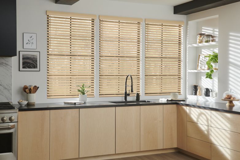 2" Faux Wood Blinds ** 42" Length ** Custom Widths 40" 50" Free Ship 4 Colors 