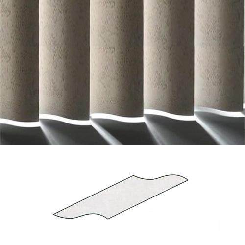 Signature SShaped Vinyl Vertical Blind