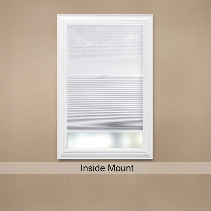 Inside mount day and night cellular shade