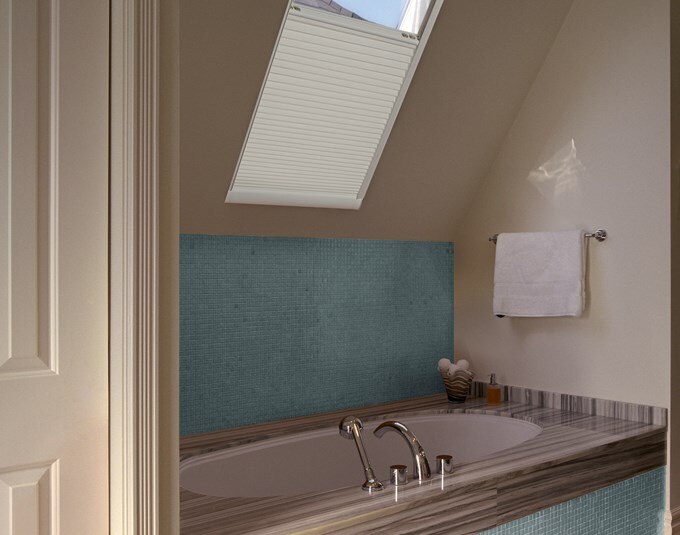 Motorized Cellular Light Filtering Skylight Blinds Com Motorized Light Filtering Cellular Skylight