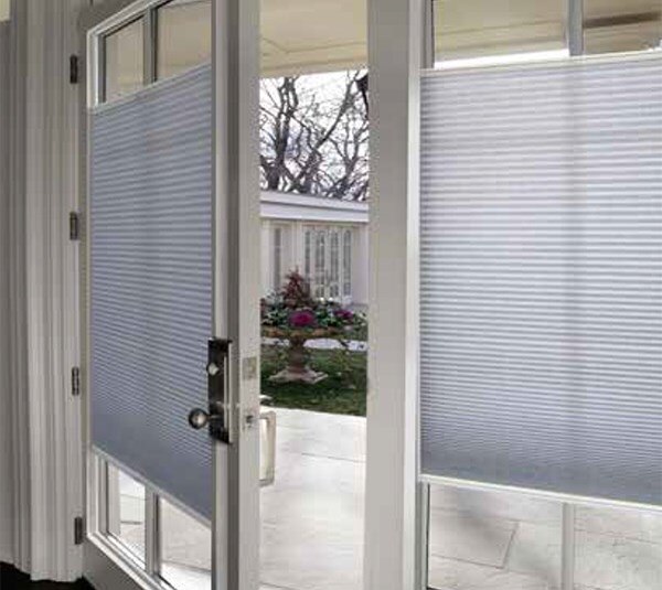 French Door Light Filtering Shade Blinds Com French Door Light Filtering Cellular Shade