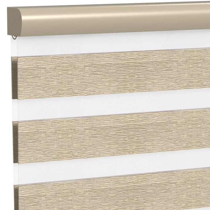 Color: Airy Wicker; Lift: Motorized Wand Light Control