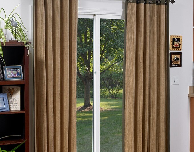 Bamboo Grommet Window Panels Blinds Woven Wood Grommet Drapery