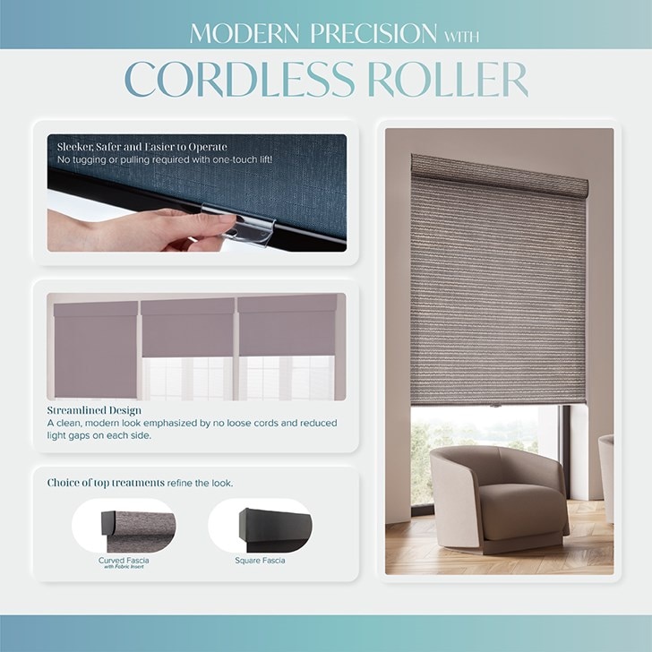 Veneta has many cordless roller features.