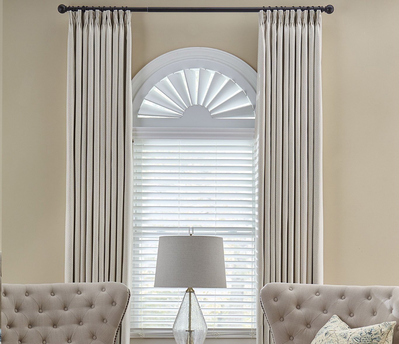 arched window blinds
