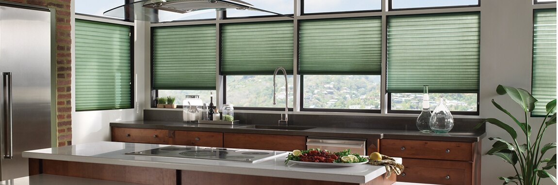 No Holes Pleated Privacy Shades