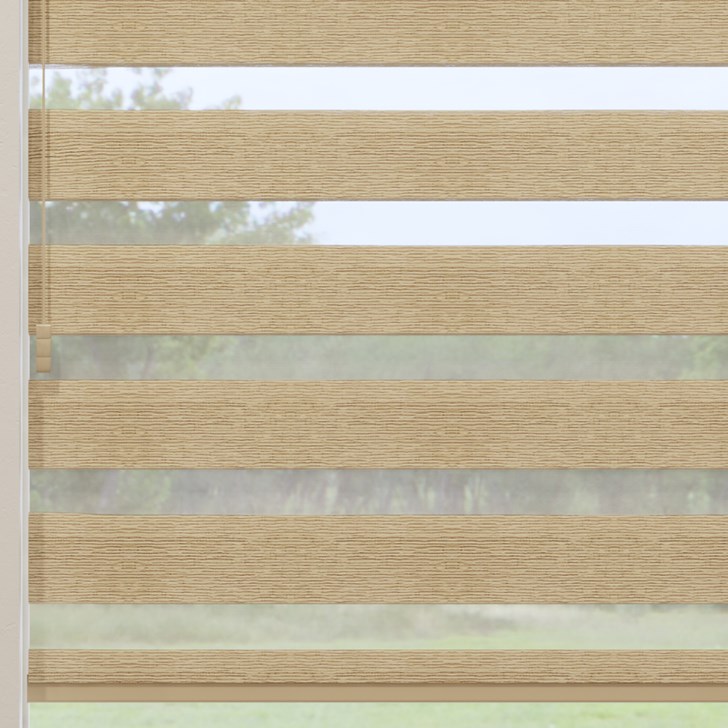 Color: Airy Wicker; Lift: Motorized Wand Light Control