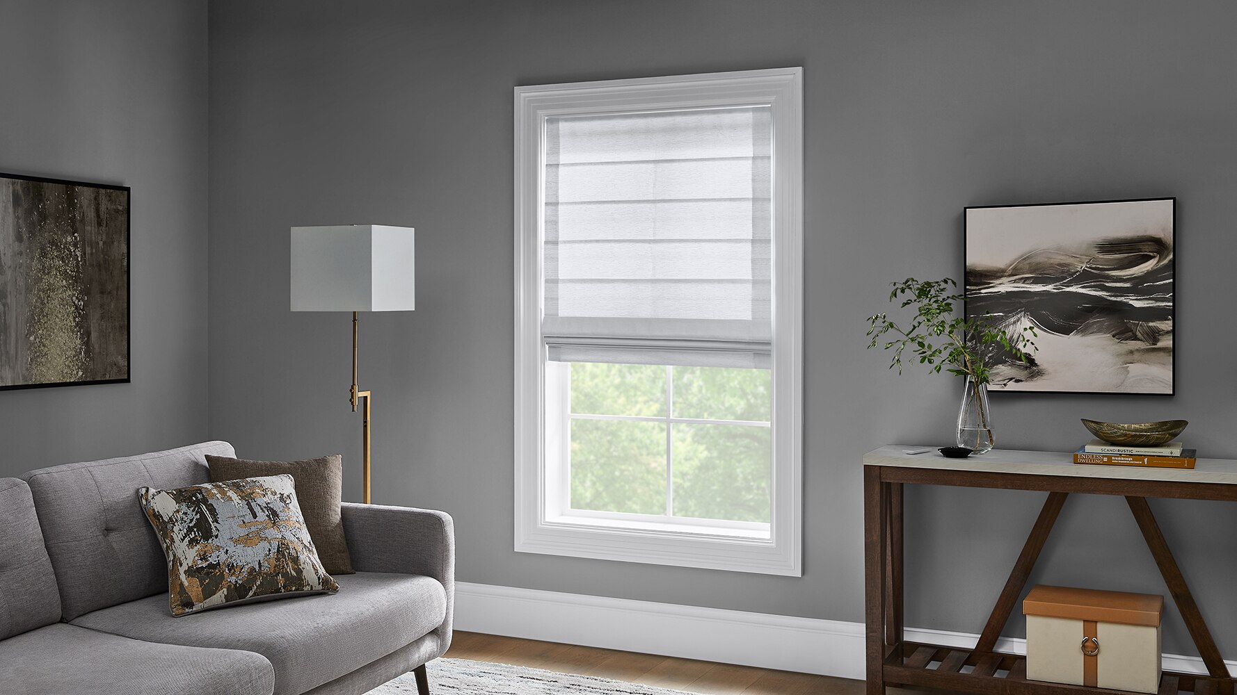 EZA Motorized Roman Shades