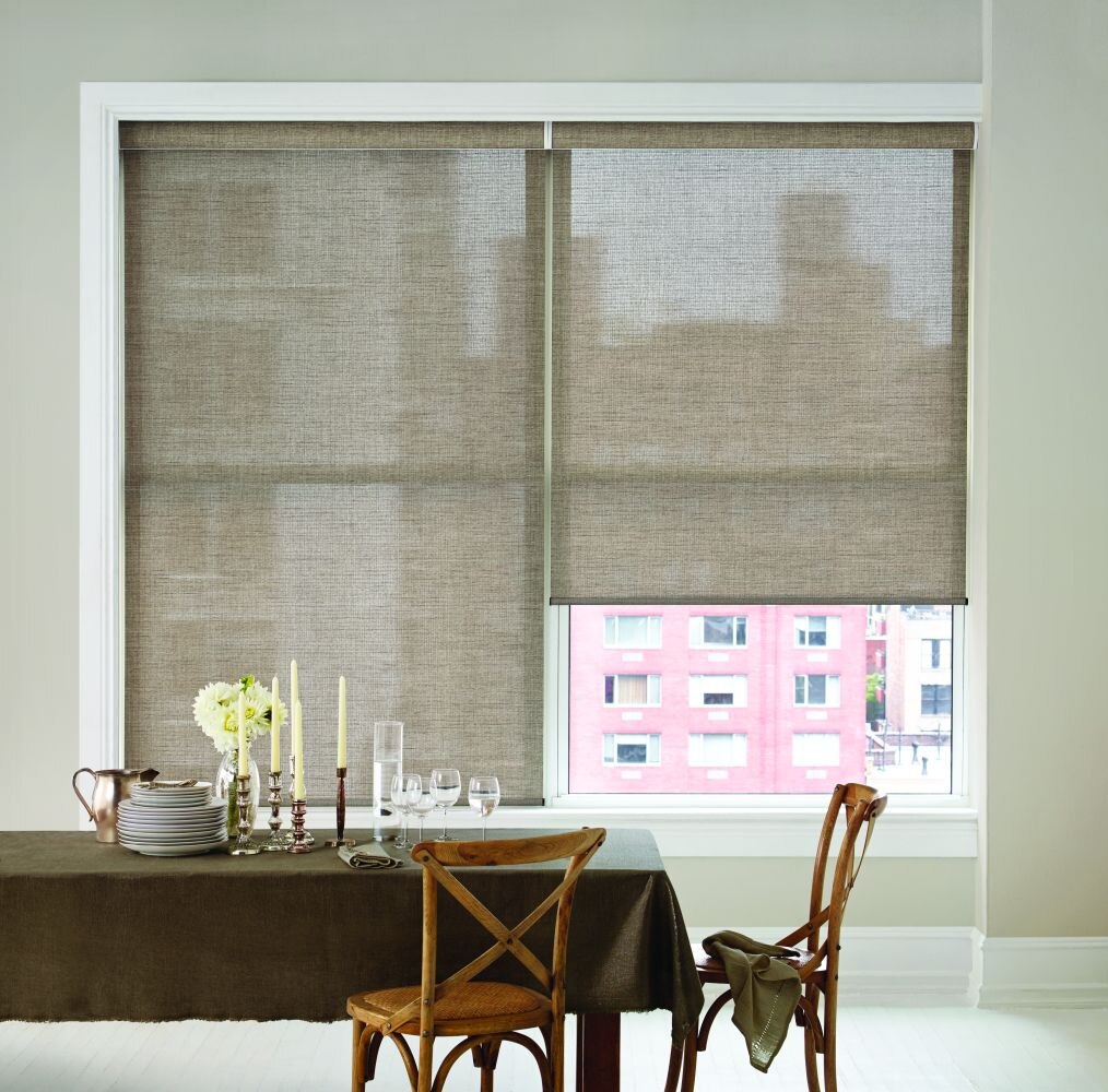 GLOWE Cordless Blackout Roller Shade in Limestone 