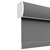 Thumbnail-The Light Filtering Roller Shades in the Splendor Charcoal color with the 3in. Cassette Valance.