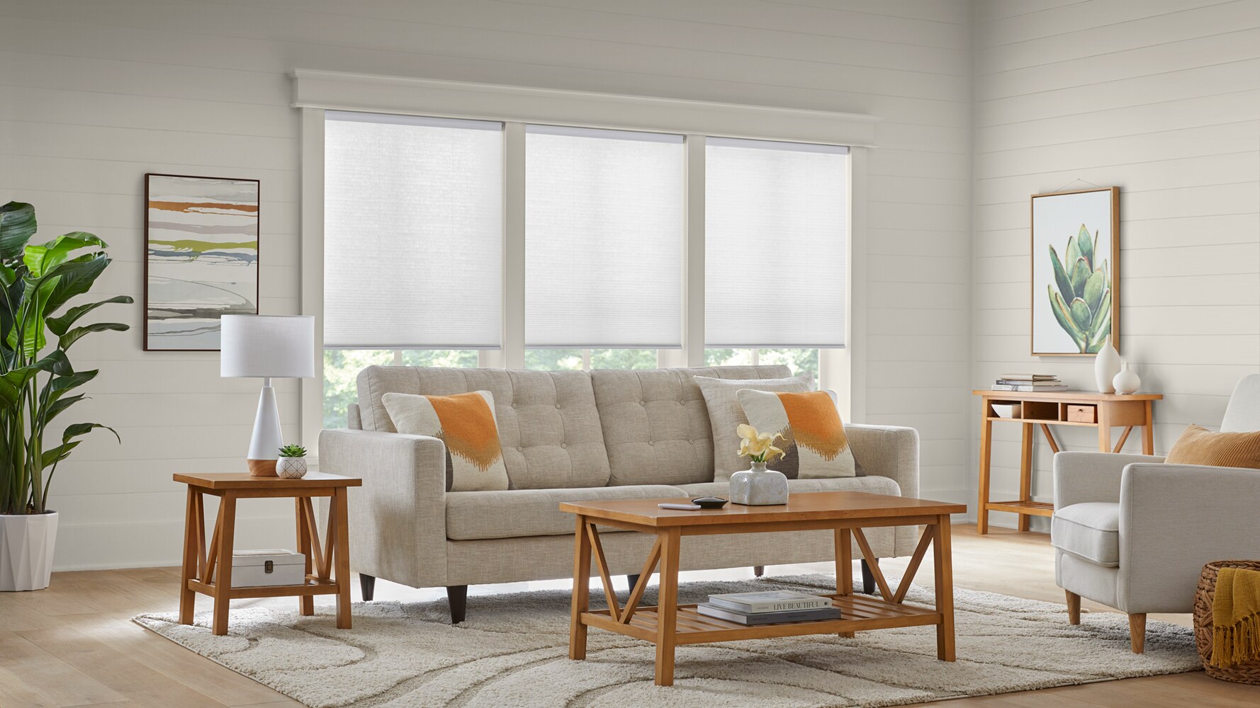 EZA Motorized Light Filtering Cellular Shades