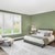 Thumbnail - Bedroom shown in color Textured White 6016P