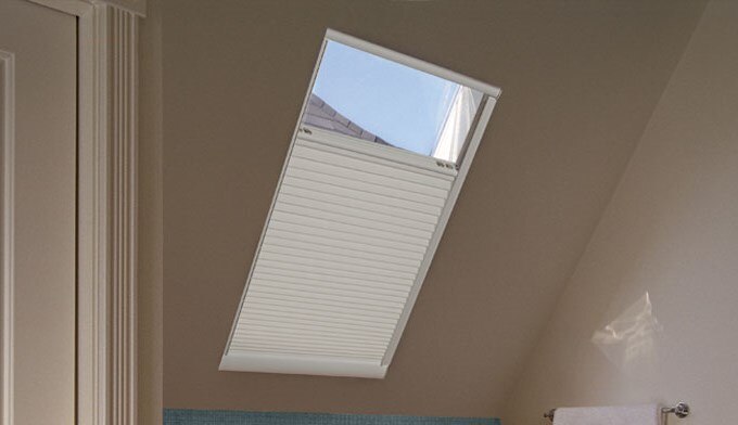 Motorized Cellular Light Filtering Skylight Blinds Motorized Light Filtering Cellular Skylight