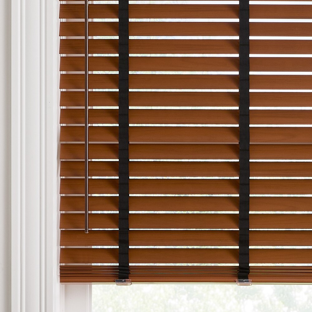 Color: Aspen Warm Cherry 136; Cloth Tape: Ebony; Headrail: Zen Valance