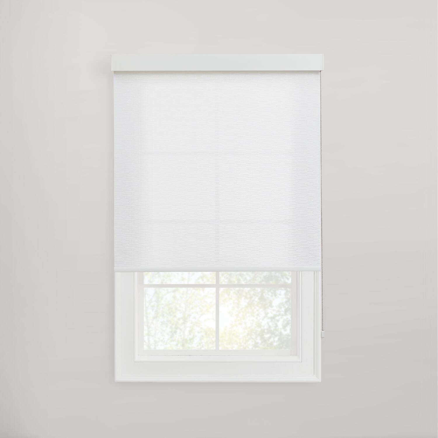 Roller Shade 3% Openness "Chalk" Color  Blind Home Window Custom Made In Canada 