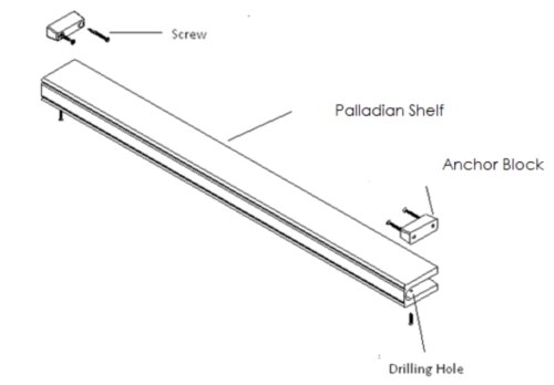 Bali Palladian Shelf