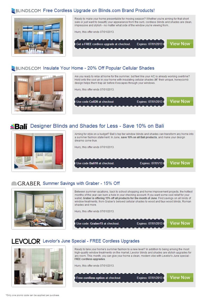 Discount coupons for houzz
