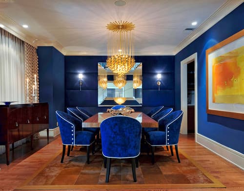 Royal blue living shop room ideas