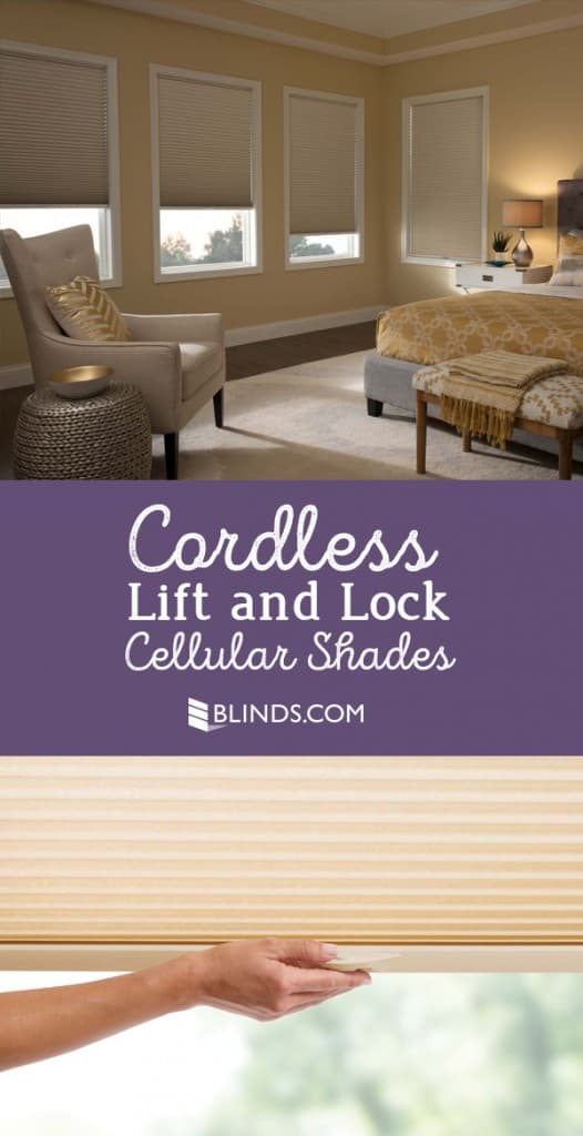 NEW! Cordless Lift and Lock Cellular Shades The Finishing Touch