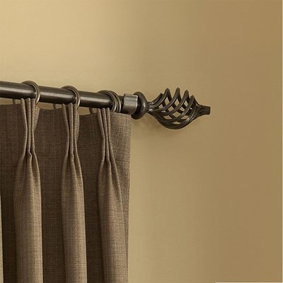 Custom Wrought Iron 1\u201d Drapery Hardware